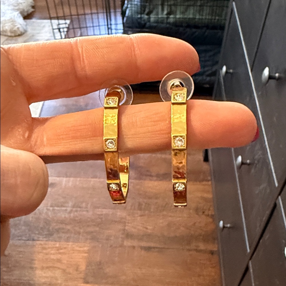 Boutique gold hoop earrings